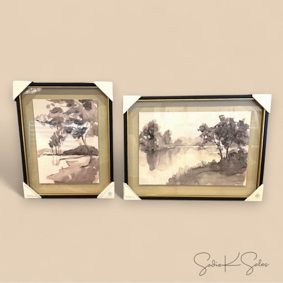 16x20 Washed Landscape Framed Wall Art – Hearth & Hand Magnolia 2025 - Picture 5 of 5